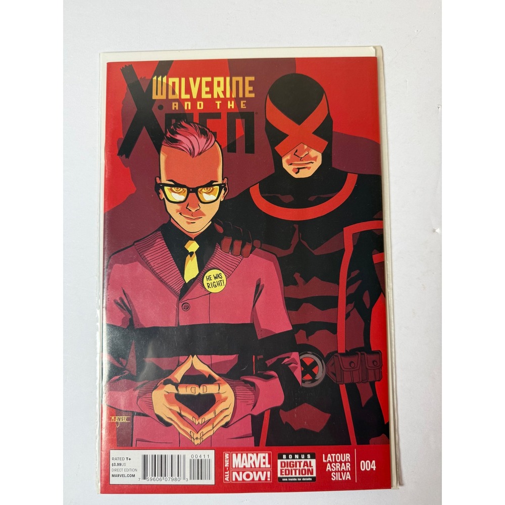 Wolverine and the X-Men 4 Marvel 2014 Quentin Quire Cyclops Mahmud Asrar Cover